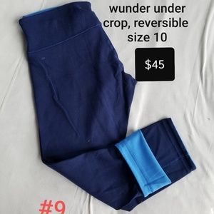 Lululemon wunder under reversible crop
